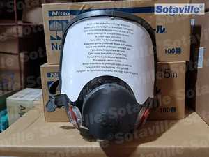 Masque facial complet respiratoire en silicone réutilisable 3M 6800, ajustement confortable, design léger, compatible gaz/vapeur, particules - Product Image 2