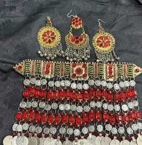 Conjunto de Joyería Afgana KUCHI de Tamaño Personalizado, Joyería de Boda Multicolor de Alta Calidad con Baño de Oro para Fiestas - Product Image 5