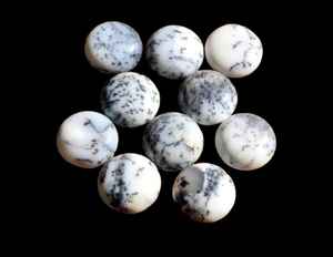 Lot de pierres précieuses cabochon en agate dendritique naturelle, pierres en vrac polies pour bijoux faits à la main - Product Image 3