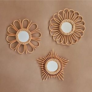 Espejo de ratán al mejor precio, espejo de ratán redondo para decoración del hogar, espejo de ratán Vintage hecho a mano en Vietnam ODM/OEM FBA Amazon - Product Image 2