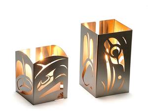 Bougeoir en bois arabe sculpté support de lumière de thé islamique bol en laiton décoratif aux chandelles Ramadan Eid décor à la maison - Product Image 6