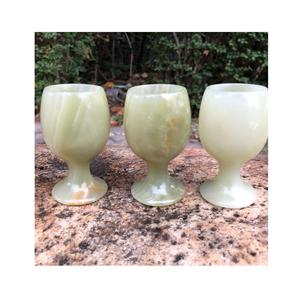 Élégant verre à boire en marbre poli fabriqué à la main pour la maison hôtels cuisines bars cadeaux - Product Image 3