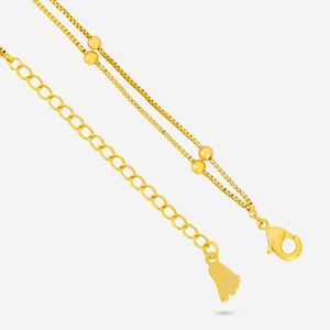 Chaîne de cheville ethnique en cristal de diamant pour soirée - Payal tendance 192491 - Product Image 5