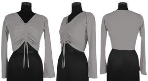 Boutique indienne haut dernière exclusivité indienne GreyTrendy tricot hauts femmes confortable vêtements réguliers hauts courts sans manches - Product Image 5