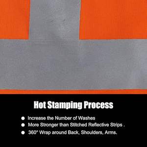Chaqueta de Invierno de Seguridad Reflectante de Alta Visibilidad Personalizada para Hombre, Chaqueta de Seguridad Acolchada de Alta Visibilidad - Product Image 3