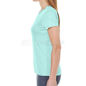 T-shirt d'été décontracté pour femmes, taille plus, en coton, col rond, manches courtes, respirant, doux et confortable - Product Image 3