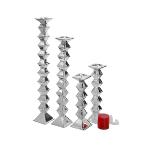 Best Silver Plating <b>Candle</b> <b>Holder</b> and <b>Tealight</b> <b>Holder</b> Set OF Three Pieces For Home & Restaurant Wedding Decorative Items - Product Image 3