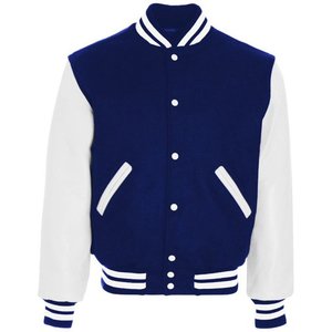 Men's Varsity <b>Jacket</b> Genuine <b>Leather</b> Sleeve and Wool Blend Letterman <b>Boys</b> College Varsity <b>Jackets</b> XS-5XL - Product Image 1