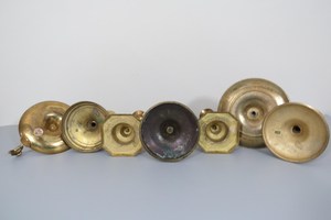 Bougeoir vintage en laiton, décoration d'intérieur, fabriqué en Inde - Product Image 3