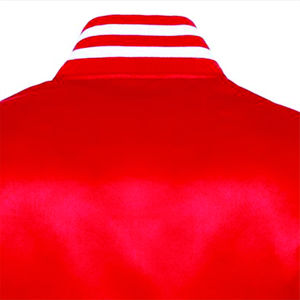 Vestes bomber en satin pour hommes, vêtements décontractés pour hommes, veste en polaire épaisse et chaude coupe-vent, vestes de baseball pour hommes - Product Image 6