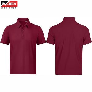 Camiseta Polo de Manga Corta para Hombre, Color Granate Sólido, Corte Regular, Tejido de Tela, Diseño con Botones, Marca INDEX - Product Image 1