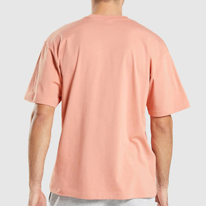 Qualité supérieure 100% coton vierge conception personnalisée T-shirts de haute qualité surdimensionné décontracté t-shirt à épaules tombantes pour hommes - Product Image 6