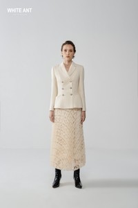 Top Choice Blazer para mujer Conjunto para mujer Forma clásica TWEED BLAZER Algodón orgánico Etiquetas y etiquetas personalizadas WHITEANT Marca local - Product Image 2