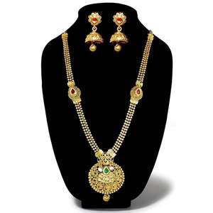 Kriaa Pota piedra chapado en oro joyería fina collar conjunto 1109819 - Product Image 1