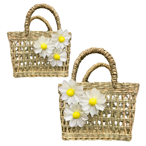 SAC À MAIN NATUREL EN MER Fait à la main avec amour du Vietnam Sacs écologiques personnalisables Paniers cadeaux pour la Saint-Valentin - Product Image 1