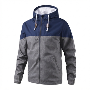 Chaqueta Cortavientos Unisex con Capucha, Cierre Completo con Cremallera, Impermeable, Transpirable y de Secado Rápido, Nueva Llegada - Product Image 1