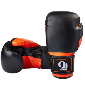 100% Guantes de boxeo de cuero PU de diseño personalizado originales Tamaños profesionales 8oz Edición de patrón impreso para adultos Artes marciales - Product Image 6