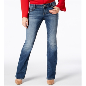 Jeans Bootcut da Donna INC International Concepts, Denim Elasticizzato Semplice Blu, Taglia Petite, Lavabili e Traspiranti - Product Image 1