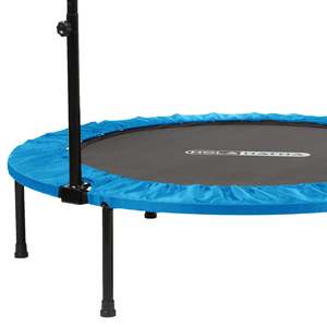 HolaHatha 48 Inch Indoor Fitness <b>Trampoline</b> Adjustable Blue Handle Safe <b>Mini</b> <b>Trampoline</b> for Outdoor Use Made Polypropylene PVC - Product Image 5