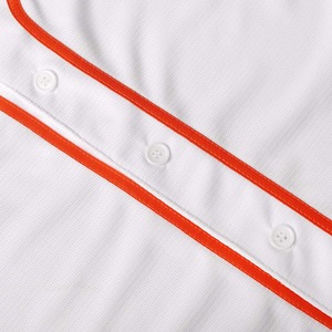 Ensemble uniforme de baseball personnalisé pour jeunes maillot de baseball boutonné avec broderie et logo chemises de maillot de baseball d'équipe sublimées - Product Image 4