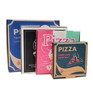 Pizza <b>Box</b> 33x33 Reusable Corrugated Paper Pizza Delivery <b>Box</b> Custom Shape - Product Image 2