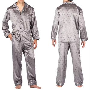 Ensemble pyjama 100% soie mûre 16mm pour hommes Vêtements de nuit à manches courtes Ensemble de pyjamas de luxe en soie 2PC - Product Image 6