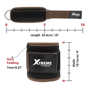 Correa de Tobillo Ajustable de Nailon Resistente al Agua para Gimnasio, Ejercicio, Entrenamiento de Piernas, con Logotipo Personalizado - Product Image 6