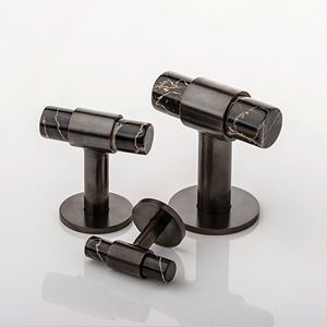 solid brass & marble <b>door</b> Hot selling Marble <b>Knobs</b> With Custom Color Shape Size Made In India Item - Product Image 3