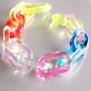 Cadena de Acrílico Hecha a Mano, Cadena de Resina Acrílica de Color Retro de Moda, Extraíble - Product Image 6