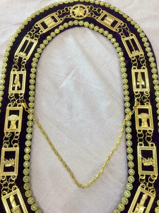 Regalia Delantal OES Eastern Star Masonic Regalia Collar de cadena Masonic Regalia O.E.S Eastern Star Collar - Product Image 2