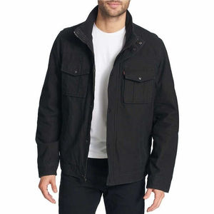 แจ็กเก็ตผ้าแคนวาสสำหรับผู้ชายเสื้อคลุมใส่ทำงานมีกระเป๋าทนทาน - Product Image 5