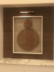 Cuerda redonda hecha a mano Sunburst arte de pared diseño costero enmarcado círculo náutico cuerda ilustraciones Material de vidrio para decoración Interior del hogar - Product Image 4