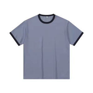 Camisetas Clásicas de Hombre con Ribete en Contraste, Marca Privada, Camisetas de Hombre al por Mayor, Fabricante Personalizado, Camisetas de Hombre 100% Algodón con Ribete en Contraste - Product Image 3