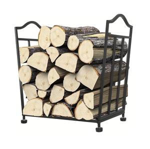 Elegant Design Wood Storage Log Rack Firewood Storage Holder <b>Indoor</b> Large Metal Black Firewood Storage Racks - Product Image 1
