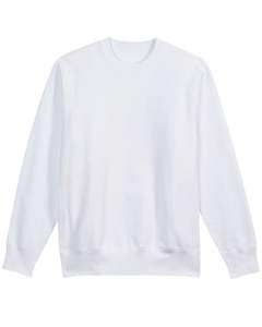 Sweat-shirt en polaire blanc pour homme, col rond, pull à manches longues, coton doux, décontracté, chaud pour l'hiver, conception personnalisée OEM - Product Image 1
