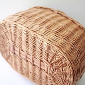 Vente en gros de panier de marché en rotin vintage français tissé à la main TienPhong stockage en osier ovale tissé à la main - Product Image 6