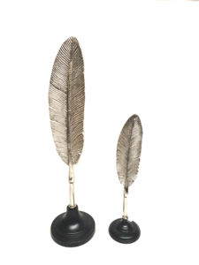 Escultura única de forma de jengibre de aluminio con escultura hecha a mano plateada en níquel fabricante indio - Product Image 2