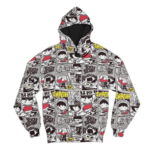 Sudadera con capucha con estampado de cómic para hombres y mujeres, Sudadera con capucha de dibujos animados en 3D, elegante, negro, blanco, moda informal, ropa de calle, nuevas modas 100% - Product Image 1