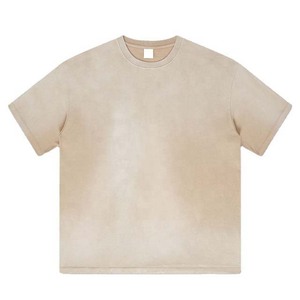 เสื้อยืดคอตตอนหนา 220gsm ทรงหลวม ไหล่ตก แบบเรกูลาร์ฟิต สำหรับผู้ชาย สไตล์ฮิปสเตอร์ ล้างสีแบบแอซิด ระบายอากาศได้ดี ไซส์พลัส รับผลิตตามสั่งขายส่ง - Product Image 5