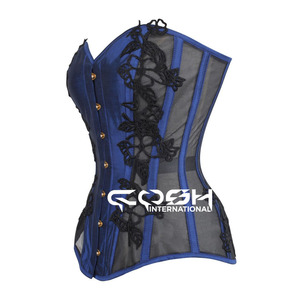 Nouveau design personnalisé de satin à buste en os d'acier de qualité supérieure avec corset en maille fabriqué au Pakistan - Product Image 1