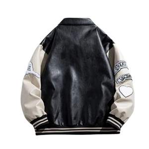 Veste de baseball universitaire personnalisée en coton de haute qualité pour hommes, broderie en chenille, patchs imprimés, vestes universitaires - Product Image 3