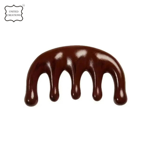 หวีนวด100% ไม้จันทน์ธรรมชาติแบบกว้างนวดหนังศีรษะไม้สำหรับผมหรูหรา - Product Image 6