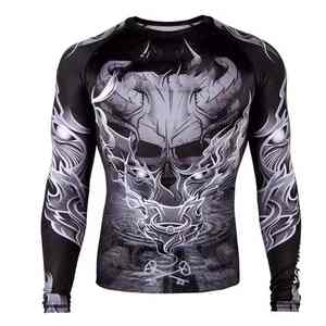 UltraFlex Compression Rash Guard avec protection UV Tissu à séchage rapide Anti-frottement pour le surf, la natation et l'entraînement MMA - Product Image 1