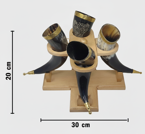 AZ ENTERPRISES AZE-HM09 Tasse en corne naturelle artisanale, finition polie, classique, écologique, pour mariage, pour boire de la bière ou du café - Product Image 2