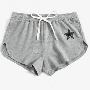 Short décontracté en coton mélangé pour femme avec toucher doux Short décontracté à taille moyenne pour femme avec cordon de serrage réglable - Product Image 1