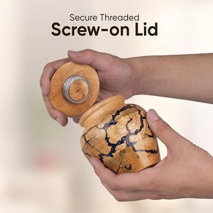 Handmade <b>Large</b> Adult Size Mosaic Aluminium Glass Cremation <b>Urn</b> Individual Tiles Hand Applied Unique Funerals Funeral Supplies - Product Image 5