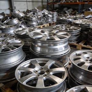 Déchets de jantes en alliage d'aluminium 99% de jantes automobiles usagées pour la récupération d'aluminium - Product Image 2