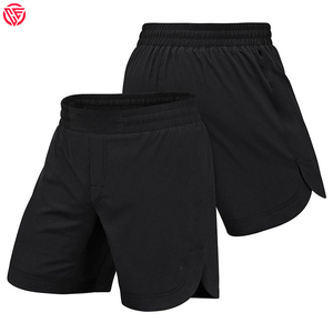 Shorts MMA personnalisés de qualité supérieure avec votre propre logo, légers, solides, décontractés, pour le fitness, les arts et les sports, en polyester/coton - Product Image 3