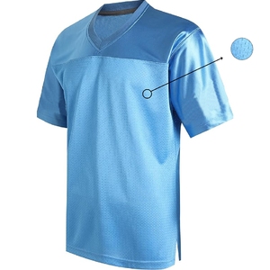 Última calidad transpirable personalizado de gran tamaño camisetas de fútbol americano Streetwear Boxy Fit sublimación camiseta de rugby americano - Product Image 3
