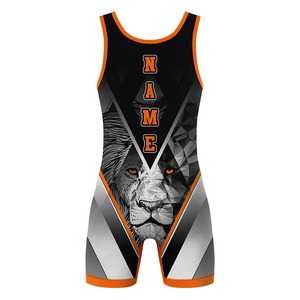 Singlets de Lucha Sublimados para Hombre, Transpirables, Ligeros, Duraderos, Ajustados, Uniformes de Entrenamiento sin Mangas, Mejor Precio - Product Image 2